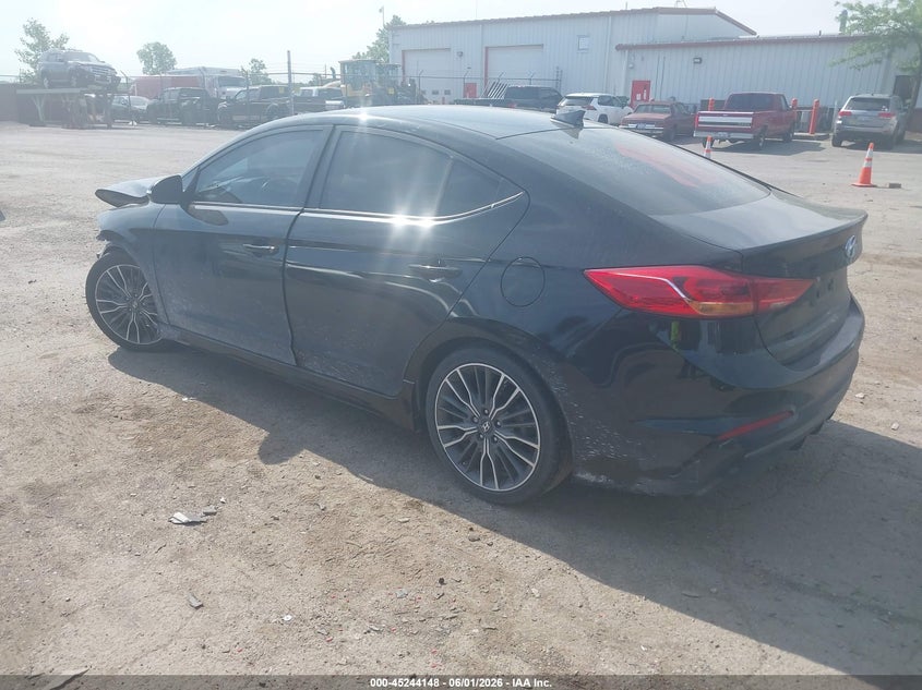2018 Hyundai Elantra VIN KMHD04LB5JU519038 IAAI salvage auction — FRONT END, Clear (Michigan), sold $1,050 on 2026-07-30 (photo 3)