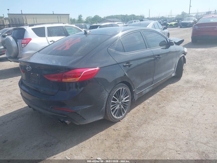2018 Hyundai Elantra VIN KMHD04LB5JU519038 IAAI salvage auction — FRONT END, Clear (Michigan), sold $1,050 on 2026-07-30 (photo 4)