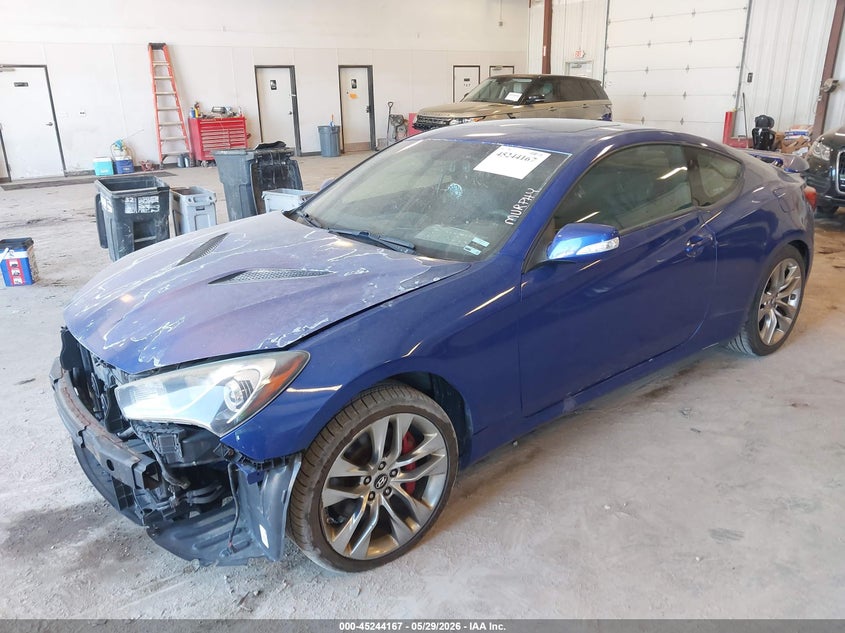 2013 Hyundai Genesis VIN KMHHU6KJ3DU085359 IAAI salvage auction — FRONT END, Salvage Title, sold $550 on 2026-07-21 (photo 2)
