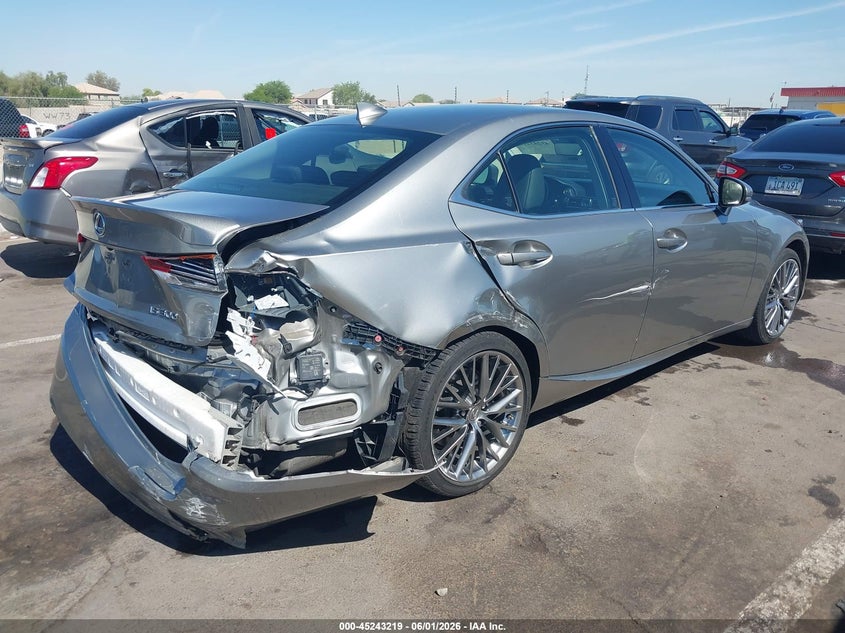 2019 Lexus Is VIN JTHBA1D29K5086114 IAAI salvage auction — SIDE, Salvage (California), sold $3,050 on 2026-07-28 (photo 4)