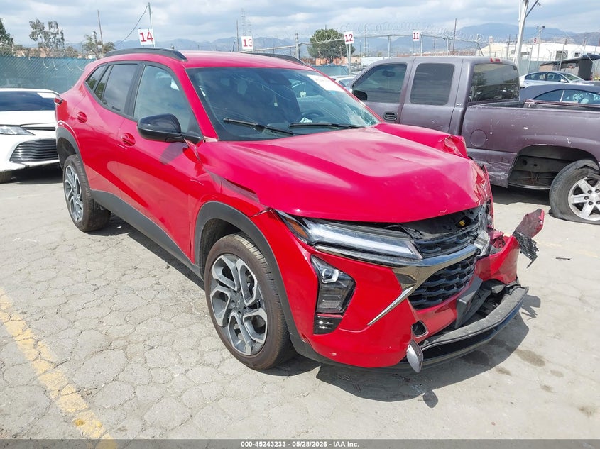 2026 Chevrolet Trax VIN KL77LJEP4TC074782 IAAI salvage auction — FRONT END, Salvage Title, sold $3,300 on 2026-07-15 (photo 1)