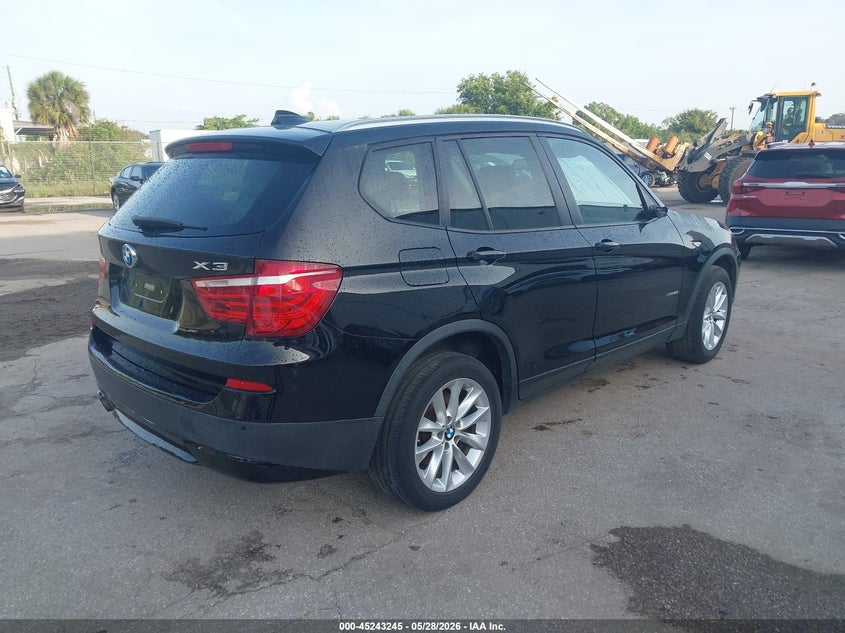 2014 BMW X3 VIN 5UXWX9C54E0D28192 IAAI salvage auction — MECHANICAL, Clear (Florida), sold $1,200 on 2026-07-15 (photo 4)