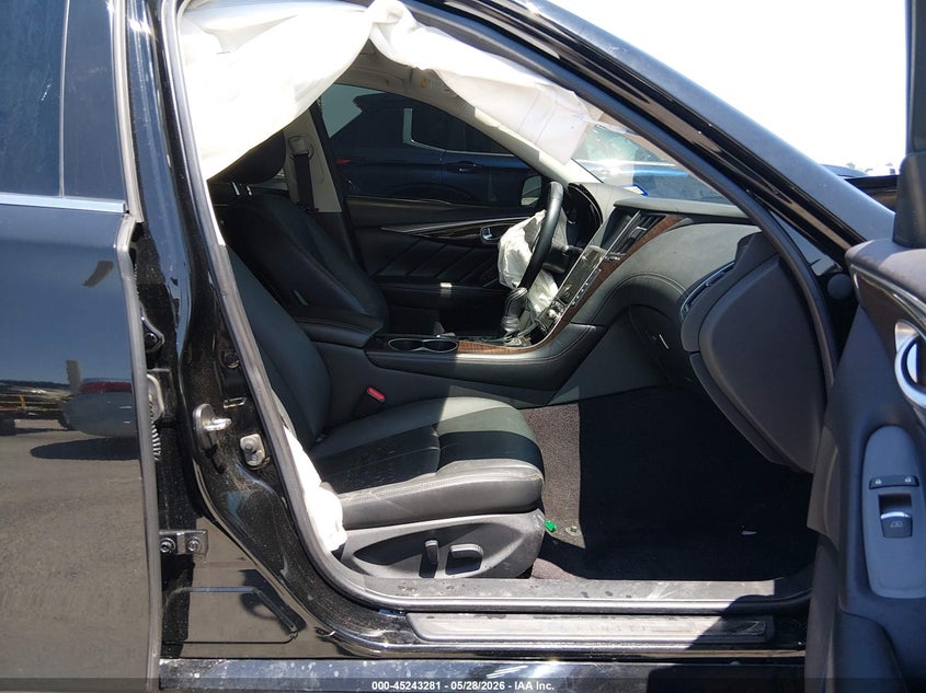 2018 Infiniti Q50 VIN JN1EV7AP4JM353334 IAAI salvage auction — FRONT END, Salvage Title, sold $25 on 2026-07-16 (photo 5)