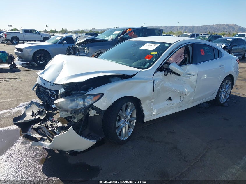 2014 Mazda 6 VIN JM1GJ1T55E1109855 IAAI salvage auction — FRONT END, Salvage Title, sold $250 on 2026-07-07 (photo 2)