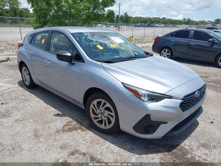 2025 Subaru Impreza VIN JF1GUABC7S8201629 IAAI salvage auction — BIOHAZARD/CHEMICAL, Salvage Title, sold $6,200 on 2026-07-12 (photo 1)
