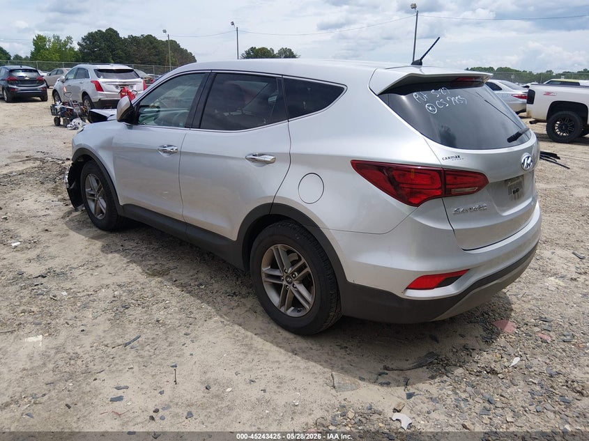 2018 Hyundai Santa fe VIN 5XYZTDLB8JG547855 IAAI salvage auction — FRONT END, Salvage Title, sold $2,400 on 2026-07-30 (photo 3)