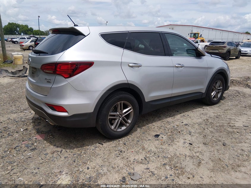 2018 Hyundai Santa fe VIN 5XYZTDLB8JG547855 IAAI salvage auction — FRONT END, Salvage Title, sold $2,400 on 2026-07-30 (photo 4)