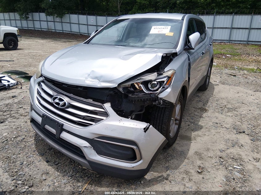 2018 Hyundai Santa fe VIN 5XYZTDLB8JG547855 IAAI salvage auction — FRONT END, Salvage Title, sold $2,400 on 2026-07-30 (photo 6)