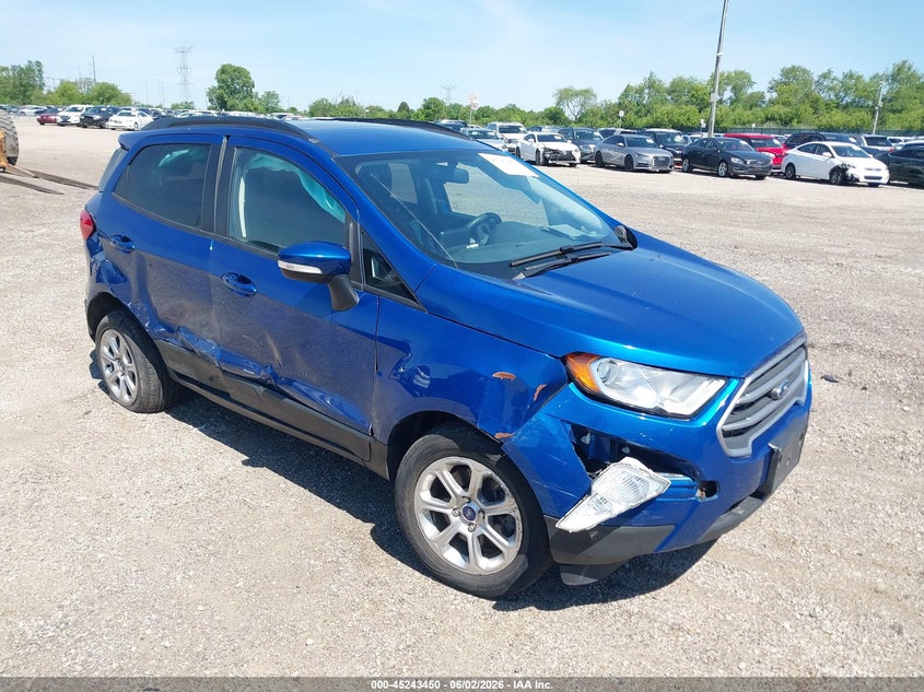 2021 Ford Ecosport VIN MAJ6S3GL2MC425106 IAAI salvage auction — RIGHT SIDE, Salvage (Illinois), sold $400 on 2026-07-29 (photo 1)