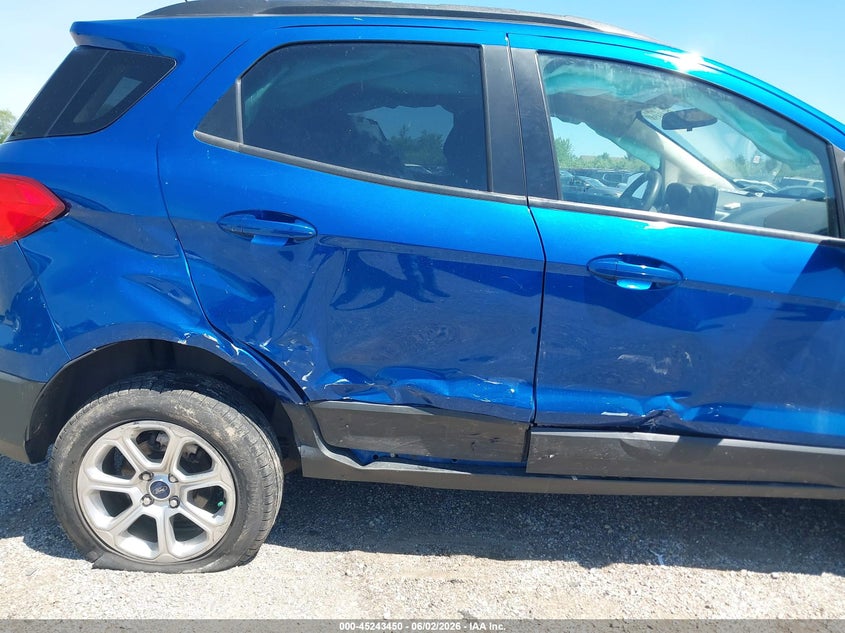 2021 Ford Ecosport VIN MAJ6S3GL2MC425106 IAAI salvage auction — RIGHT SIDE, Salvage (Illinois), sold $400 on 2026-07-29 (photo 6)