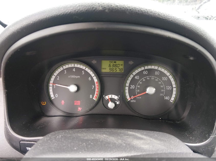 2009 Kia Rio VIN KNADE243596581215 IAAI salvage auction — FRONT & REAR, Bill Of Sale (Washington), sold $250 on 2026-07-08 (photo 7)