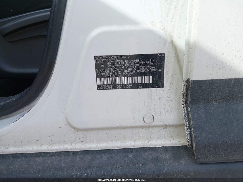 2011 Scion Xb VIN JTLZE4FE5B1123510 IAAI salvage auction — NORMAL WEAR, Original (Maine), sold $300 on 2026-07-20 (photo 9)