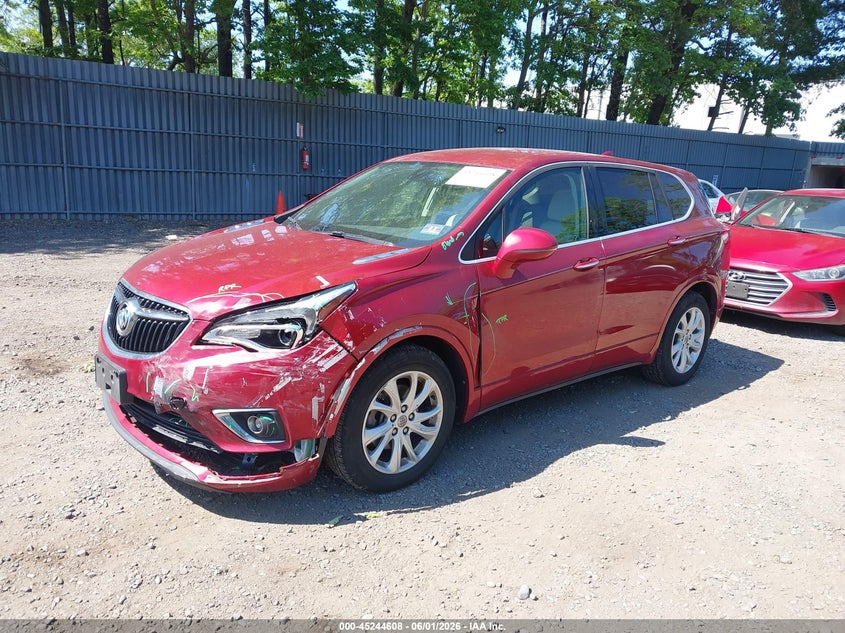 2020 Buick Envision VIN LRBFXBSA3LD015059 IAAI salvage auction — FRONT END, Salvage Title, sold $3,600 on 2026-07-15 (photo 2)