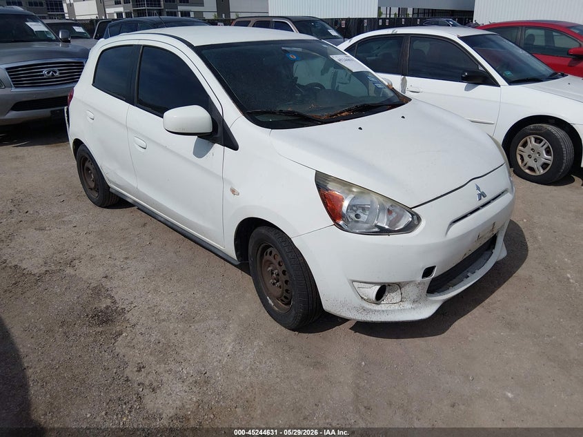2015 Mitsubishi Mirage VIN ML32A3HJXFH001111 IAAI salvage auction — NORMAL WEAR, Original (Texas), sold $350 on 2026-07-07 (photo 1)