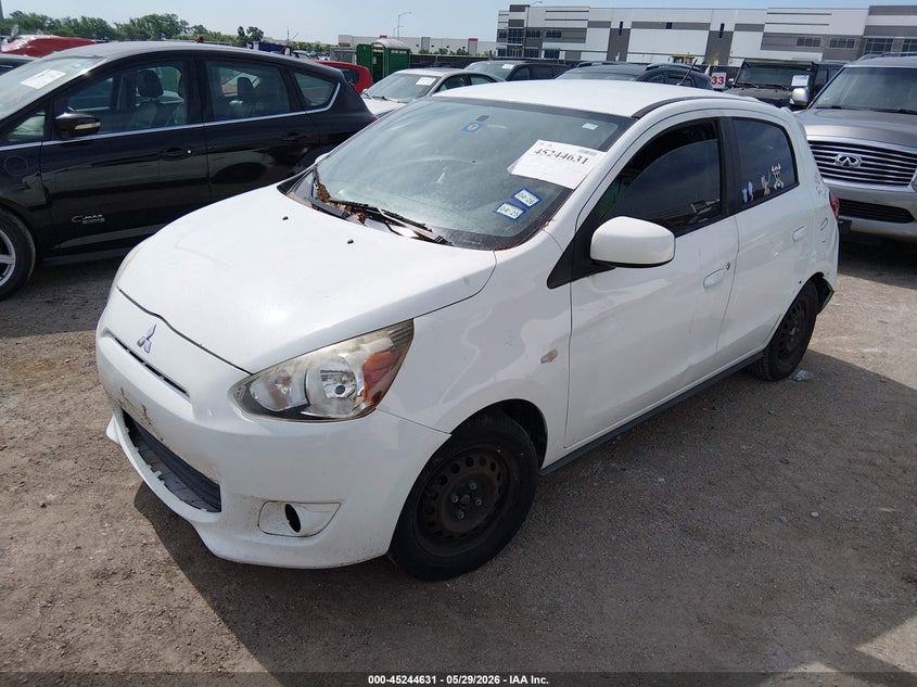 2015 Mitsubishi Mirage VIN ML32A3HJXFH001111 IAAI salvage auction — NORMAL WEAR, Original (Texas), sold $350 on 2026-07-07 (photo 2)