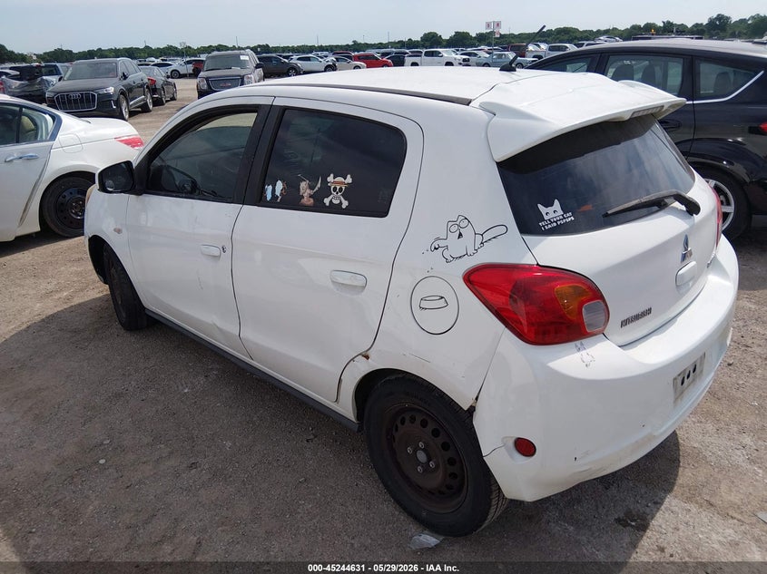 2015 Mitsubishi Mirage VIN ML32A3HJXFH001111 IAAI salvage auction — NORMAL WEAR, Original (Texas), sold $350 on 2026-07-07 (photo 3)