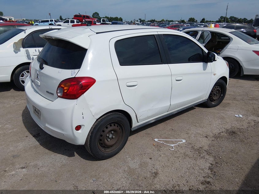 2015 Mitsubishi Mirage VIN ML32A3HJXFH001111 IAAI salvage auction — NORMAL WEAR, Original (Texas), sold $350 on 2026-07-07 (photo 4)