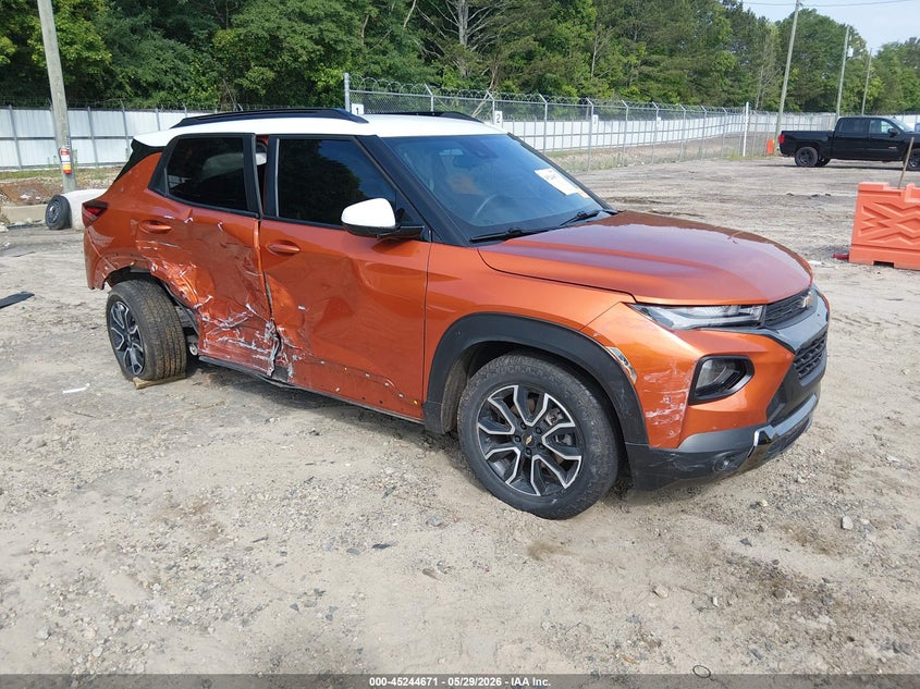 2023 Chevrolet Trailblazer VIN KL79MVSL0PB091427 IAAI salvage auction — RIGHT SIDE, Salvage Title, sold $3,325 on 2026-07-09 (photo 1)