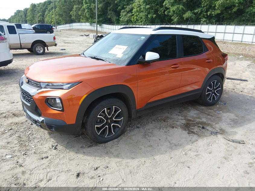 2023 Chevrolet Trailblazer VIN KL79MVSL0PB091427 IAAI salvage auction — RIGHT SIDE, Salvage Title, sold $3,325 on 2026-07-09 (photo 2)