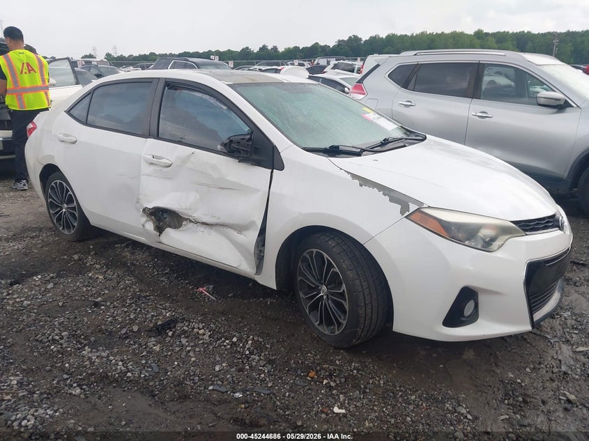 2014 Toyota Corolla VIN 5YFBURHEXEP122704 IAAI salvage auction — RIGHT SIDE, Salvage Title, sold $3,400 on 2026-07-08 (photo 1)