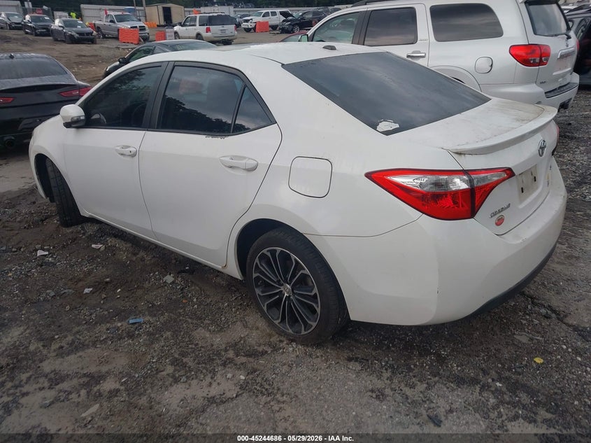 2014 Toyota Corolla VIN 5YFBURHEXEP122704 IAAI salvage auction — RIGHT SIDE, Salvage Title, sold $3,400 on 2026-07-08 (photo 3)