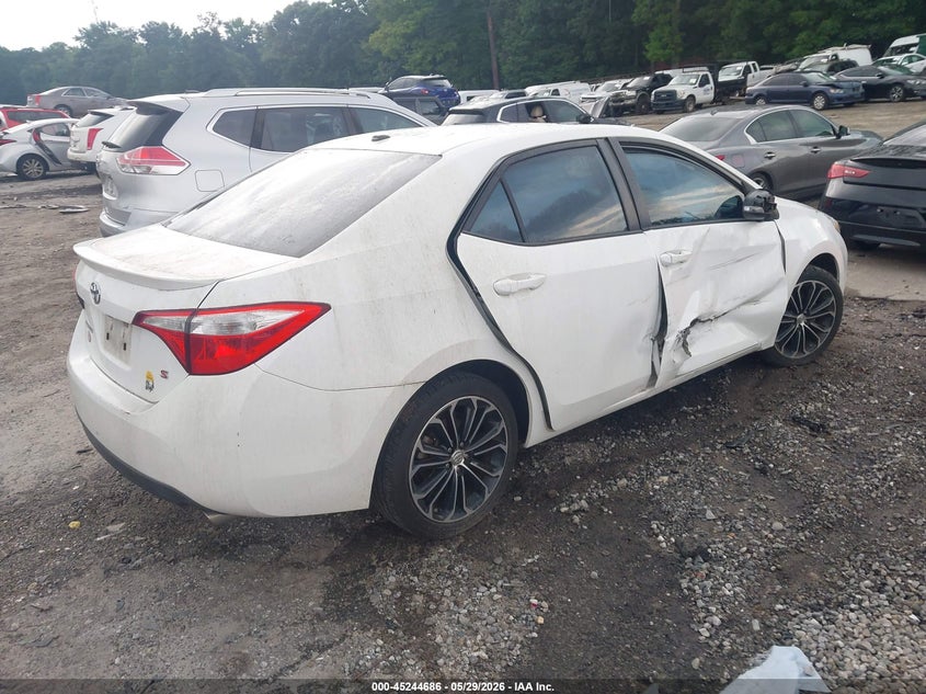 2014 Toyota Corolla VIN 5YFBURHEXEP122704 IAAI salvage auction — RIGHT SIDE, Salvage Title, sold $3,400 on 2026-07-08 (photo 4)