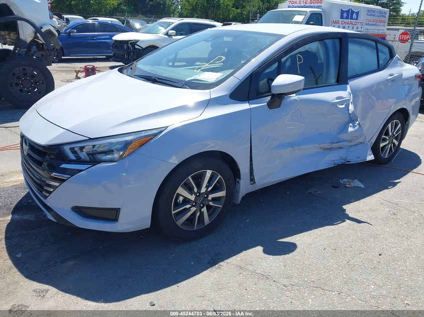 2025 Nissan Versa VIN 3N1CN8EV0SL874472 IAAI salvage auction — SIDE, Salvage Title, sold $3,500 on 2026-07-26 (photo 2)