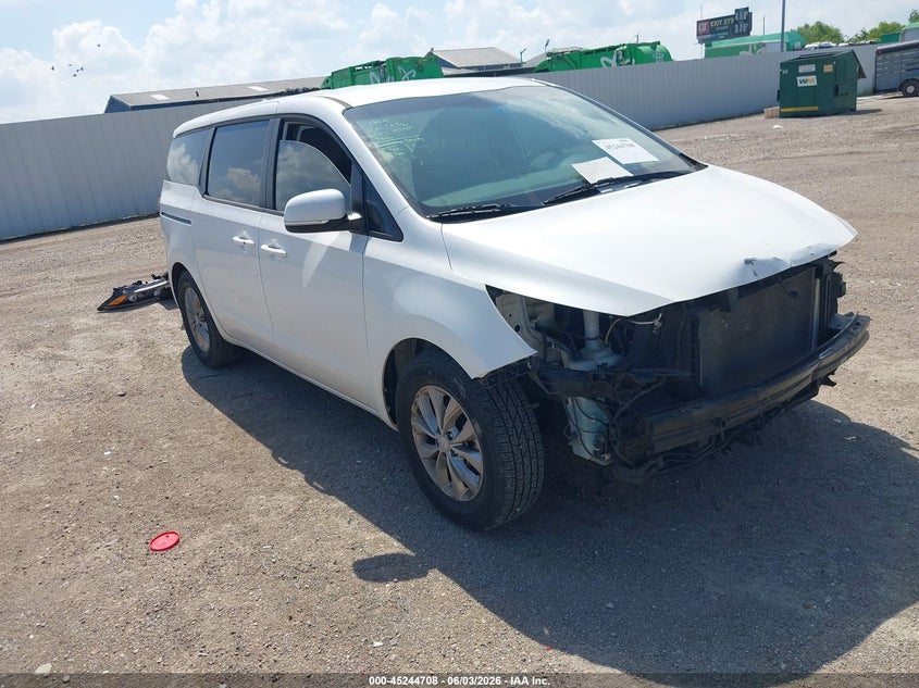 2019 Kia SEDONA VIN KNDMB5C18K6525174 IAAI salvage auction — FRONT END, Salvage Title, sold $3,100 on 2026-07-08 (photo 1)