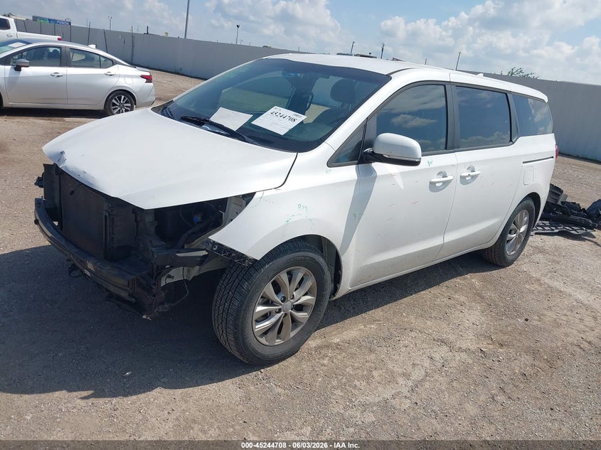 2019 Kia SEDONA VIN KNDMB5C18K6525174 IAAI salvage auction — FRONT END, Salvage Title, sold $3,100 on 2026-07-08 (photo 2)