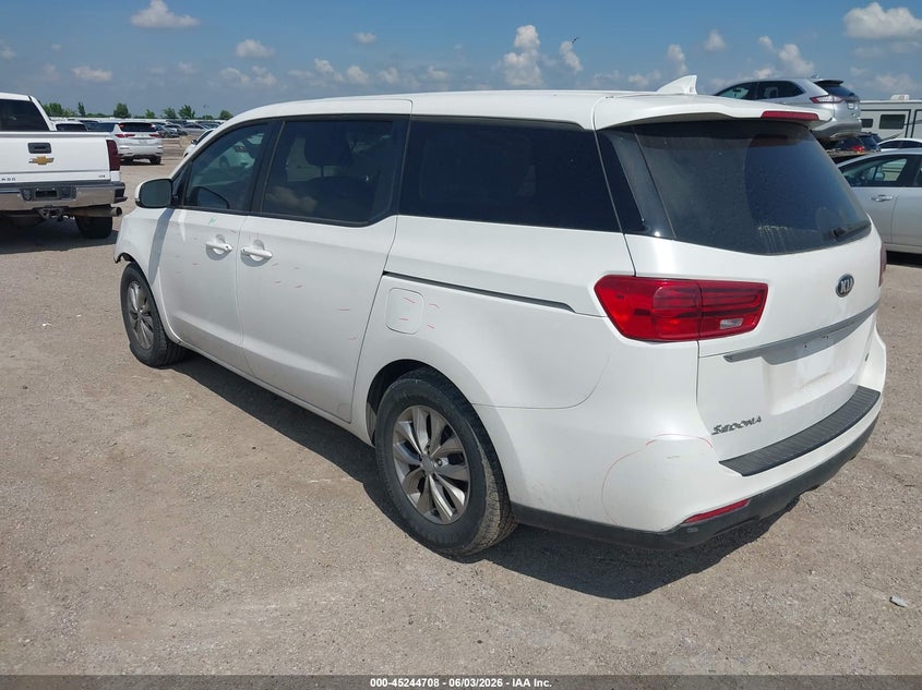 2019 Kia SEDONA VIN KNDMB5C18K6525174 IAAI salvage auction — FRONT END, Salvage Title, sold $3,100 on 2026-07-08 (photo 3)