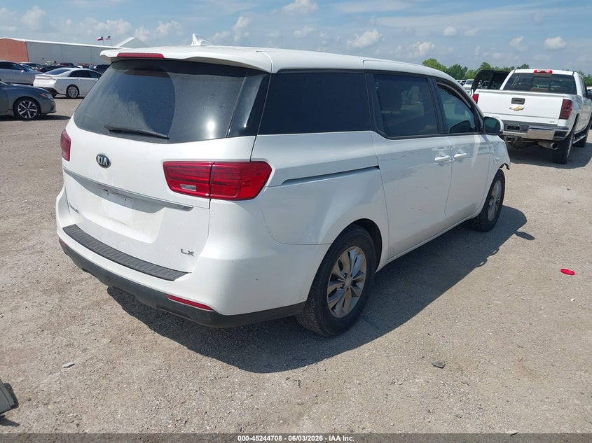 2019 Kia SEDONA VIN KNDMB5C18K6525174 IAAI salvage auction — FRONT END, Salvage Title, sold $3,100 on 2026-07-08 (photo 4)