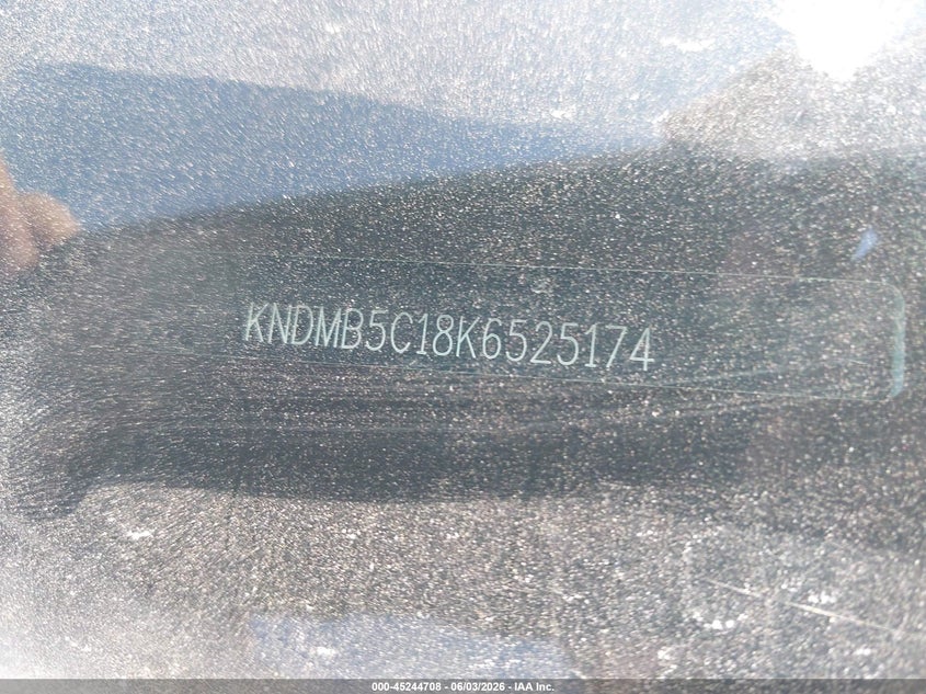 2019 Kia SEDONA VIN KNDMB5C18K6525174 IAAI salvage auction — FRONT END, Salvage Title, sold $3,100 on 2026-07-08 (photo 9)