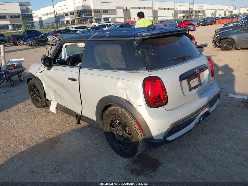 2022 Mini Hard top VIN WMW53DH08N2S26272 IAAI salvage auction — LEFT SIDE, Salvage Title, sold $3,250 on 2026-07-29 (photo 3)