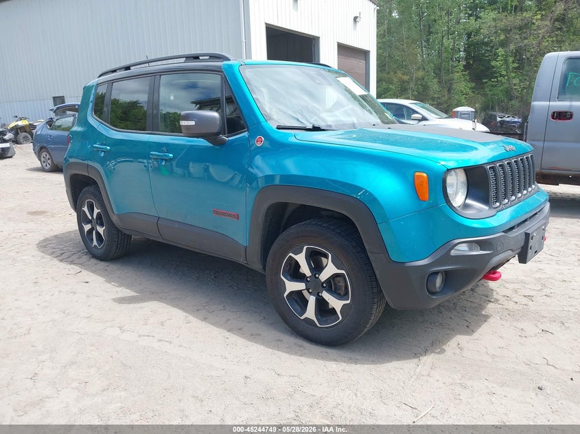 2021 Jeep Renegade VIN ZACNJDC1XMPM49522 IAAI salvage auction — REAR END, Salvage Title, sold $3,300 on 2026-07-30 (photo 1)