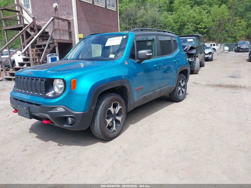 2021 Jeep Renegade VIN ZACNJDC1XMPM49522 IAAI salvage auction — REAR END, Salvage Title, sold $3,300 on 2026-07-30 (photo 2)