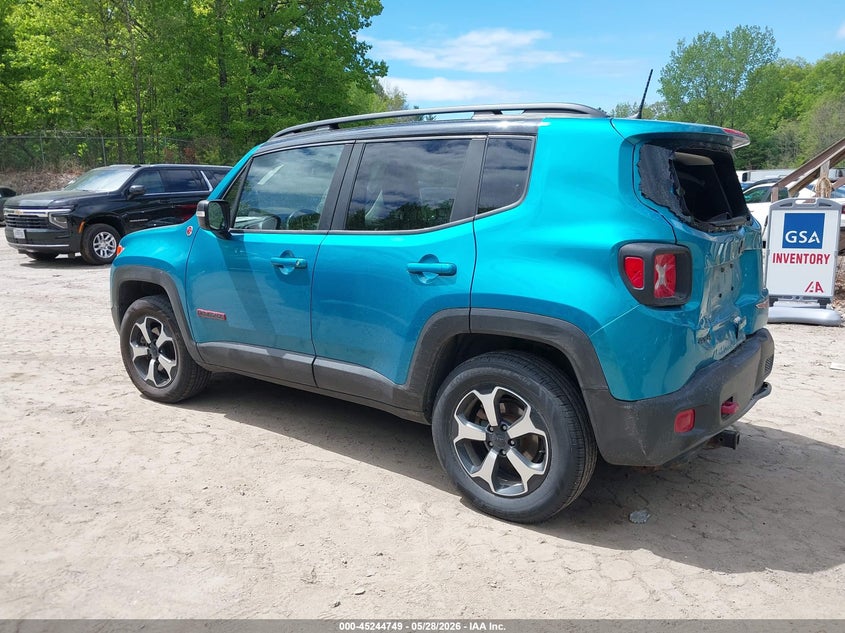 2021 Jeep Renegade VIN ZACNJDC1XMPM49522 IAAI salvage auction — REAR END, Salvage Title, sold $3,300 on 2026-07-30 (photo 3)