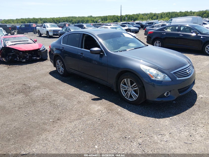 2010 Infiniti G37 VIN JN1CV6AR9AM252972 IAAI salvage auction — LEFT SIDE, Salvage - Greater Than 75% (Maryland), sold $925 on 2026-07-06 (photo 1)