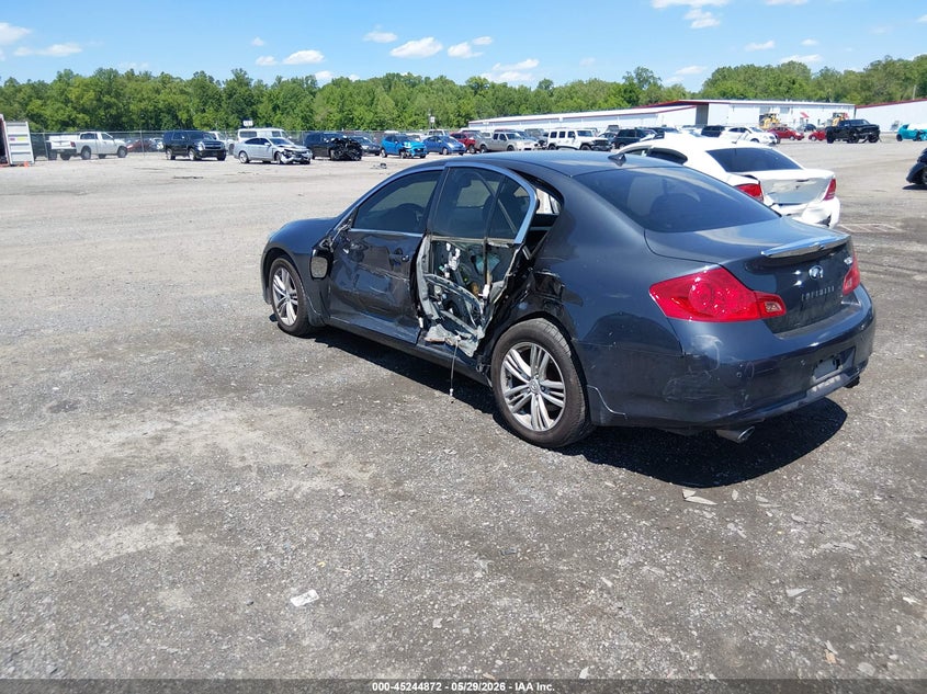 2010 Infiniti G37 VIN JN1CV6AR9AM252972 IAAI salvage auction — LEFT SIDE, Salvage - Greater Than 75% (Maryland), sold $925 on 2026-07-06 (photo 3)