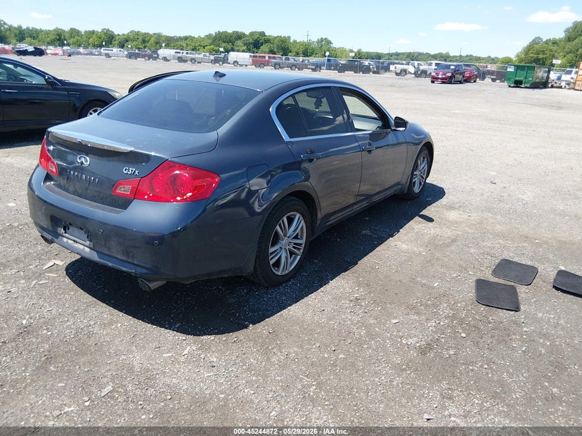 2010 Infiniti G37 VIN JN1CV6AR9AM252972 IAAI salvage auction — LEFT SIDE, Salvage - Greater Than 75% (Maryland), sold $925 on 2026-07-06 (photo 4)