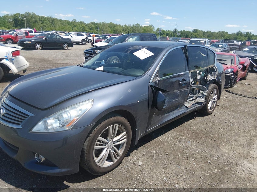 2010 Infiniti G37 VIN JN1CV6AR9AM252972 IAAI salvage auction — LEFT SIDE, Salvage - Greater Than 75% (Maryland), sold $925 on 2026-07-06 (photo 6)