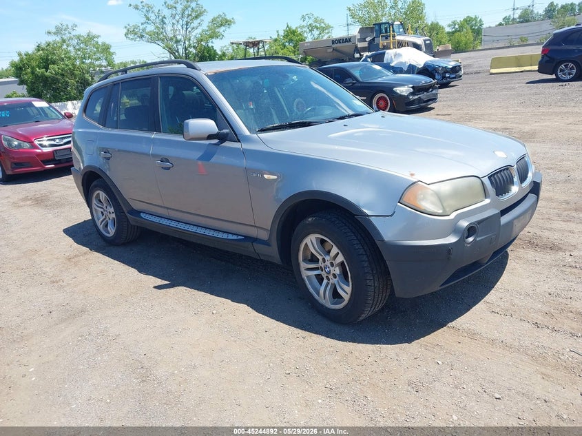 2005 BMW X3 VIN WBXPA93455WD06930 IAAI salvage auction — NORMAL WEAR, Clear (New York), sold $425 on 2026-08-04 (photo 1)