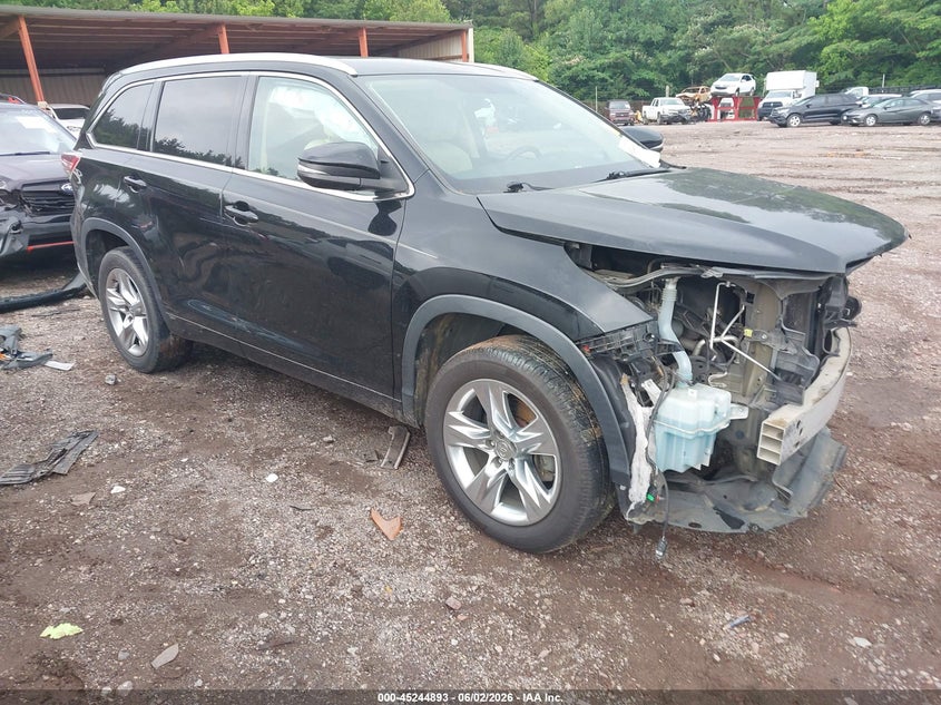 2015 Toyota Highlander VIN 5TDYKRFH5FS083414 IAAI salvage auction — FRONT END, Salvage (Alabama), sold $3,500 on 2026-07-29 (photo 1)