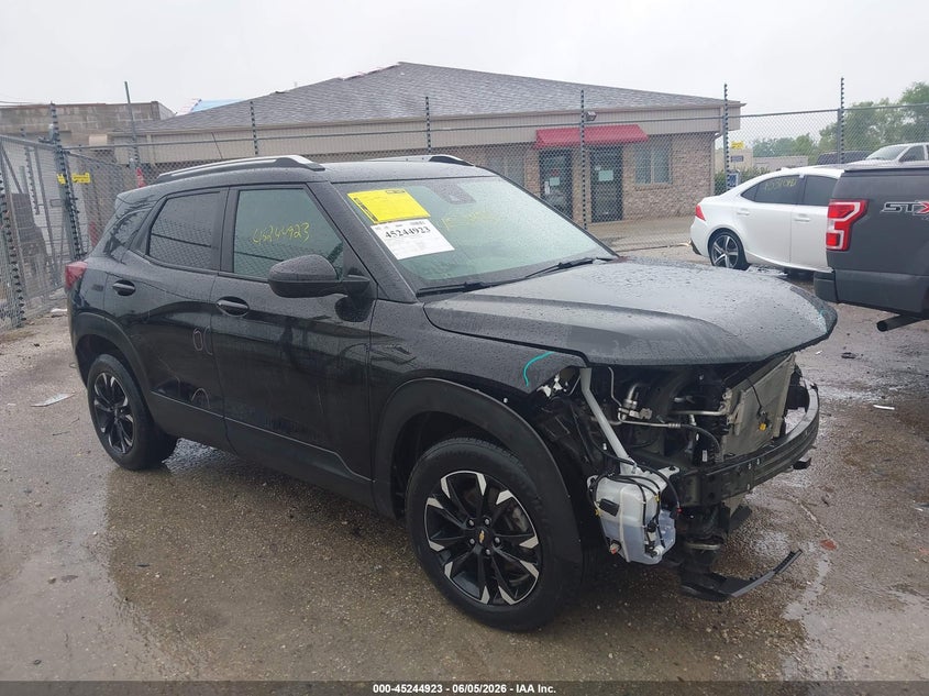 2023 Chevrolet Trailblazer VIN KL79MPS29PB077674 IAAI salvage auction — FRONT END, Salvage Title, sold $3,450 on 2026-07-21 (photo 1)