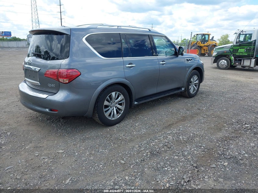 2016 Infiniti Qx80 VIN JN8AZ2NCXG9401834 IAAI salvage auction — REAR END, Salvage Title, sold $4,050 on 2026-07-13 (photo 4)