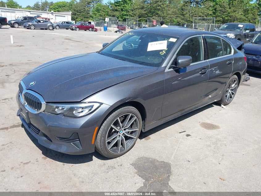 2019 BMW 3er VIN WBA5R7C55KFH15545 IAAI salvage auction — REAR END, Salvage Title, sold $8,500 on 2026-07-07 (photo 2)