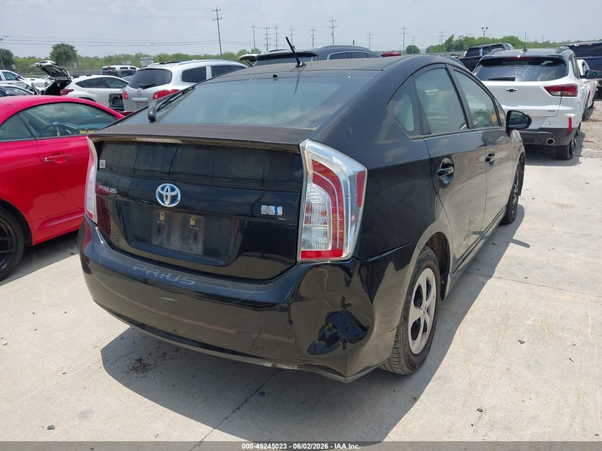 2012 Toyota Prius VIN JTDKN3DU2C5448000 IAAI salvage auction — NORMAL WEAR, Original (Texas), sold $1,050 on 2026-07-13 (photo 4)