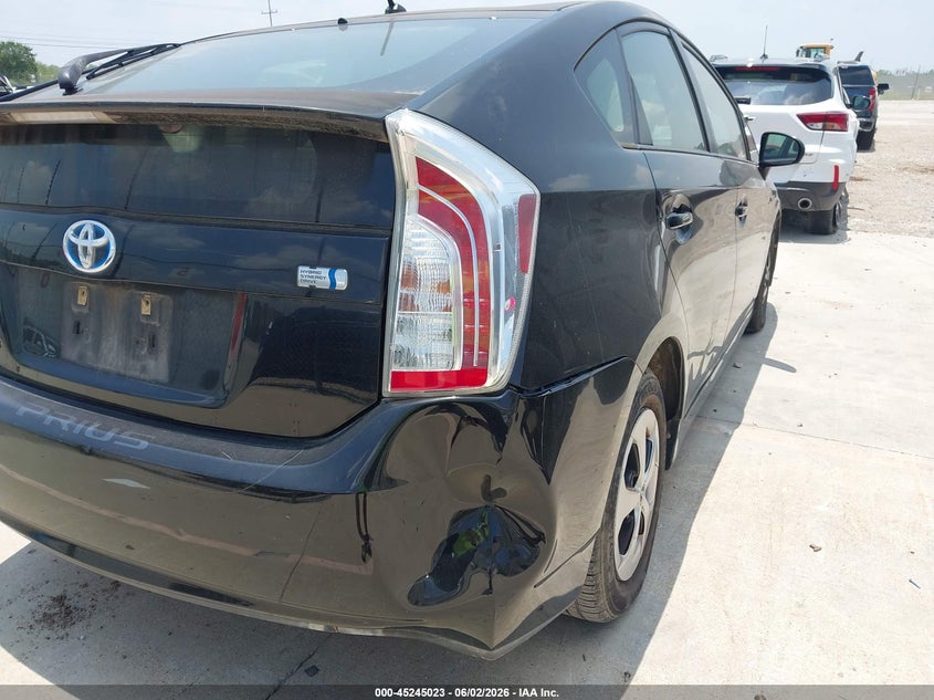 2012 Toyota Prius VIN JTDKN3DU2C5448000 IAAI salvage auction — NORMAL WEAR, Original (Texas), sold $1,050 on 2026-07-13 (photo 6)