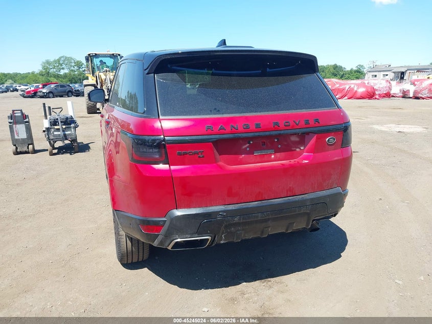 2021 Land rover Range rover sport VIN SALWR2SU2MA784377 IAAI salvage auction — REAR END, Salvage Title, sold $19,975 on 2026-07-08 (photo 6)