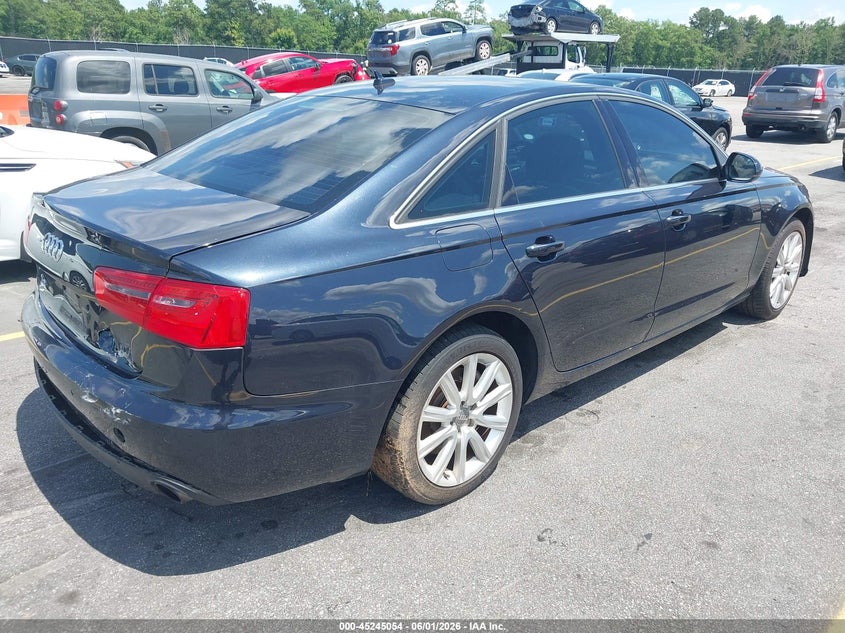 2014 Audi A6 VIN WAUGFAFC5EN065308 IAAI salvage auction — LEFT REAR, Salvage (South Carolina), sold $1,000 on 2026-07-08 (photo 4)