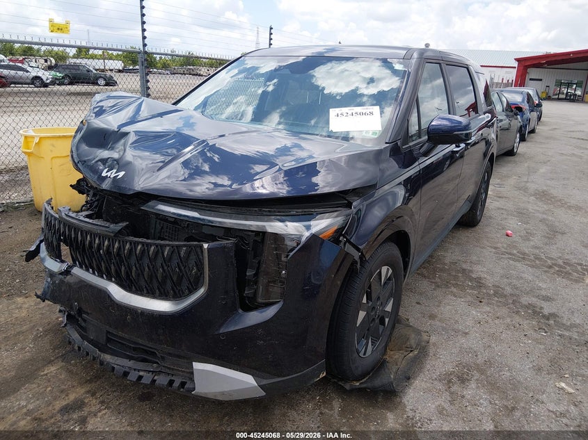 2025 Kia Carnival VIN KNDNB5KA8S6077251 IAAI salvage auction — FRONT END, Salvage (Louisiana), sold $10,000 on 2026-07-29 (photo 2)